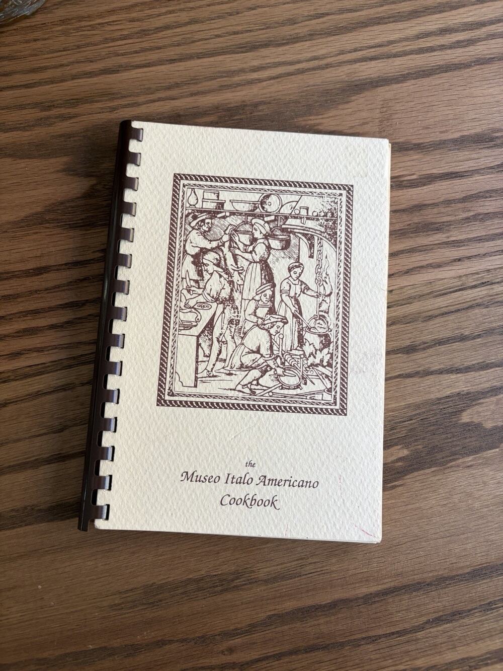 Vintage 1990s ‘The Museo Italo Americano Cookbook’ Spiral Bound Vintage Cookbook